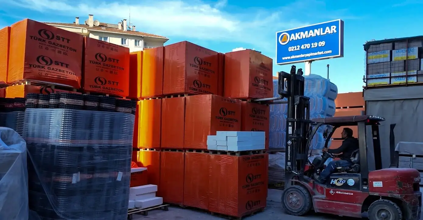 Akmanlar Yapı Market Halkalı dış mekan ve showroom girişi